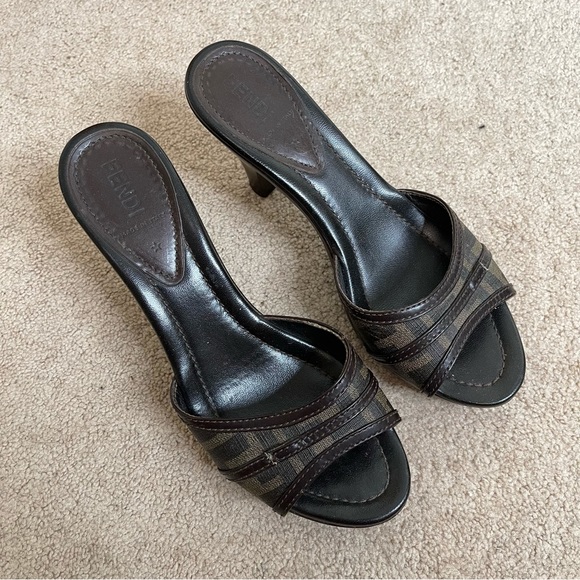 Fendi Vintage Monogram Heels - Picture 2 of 9